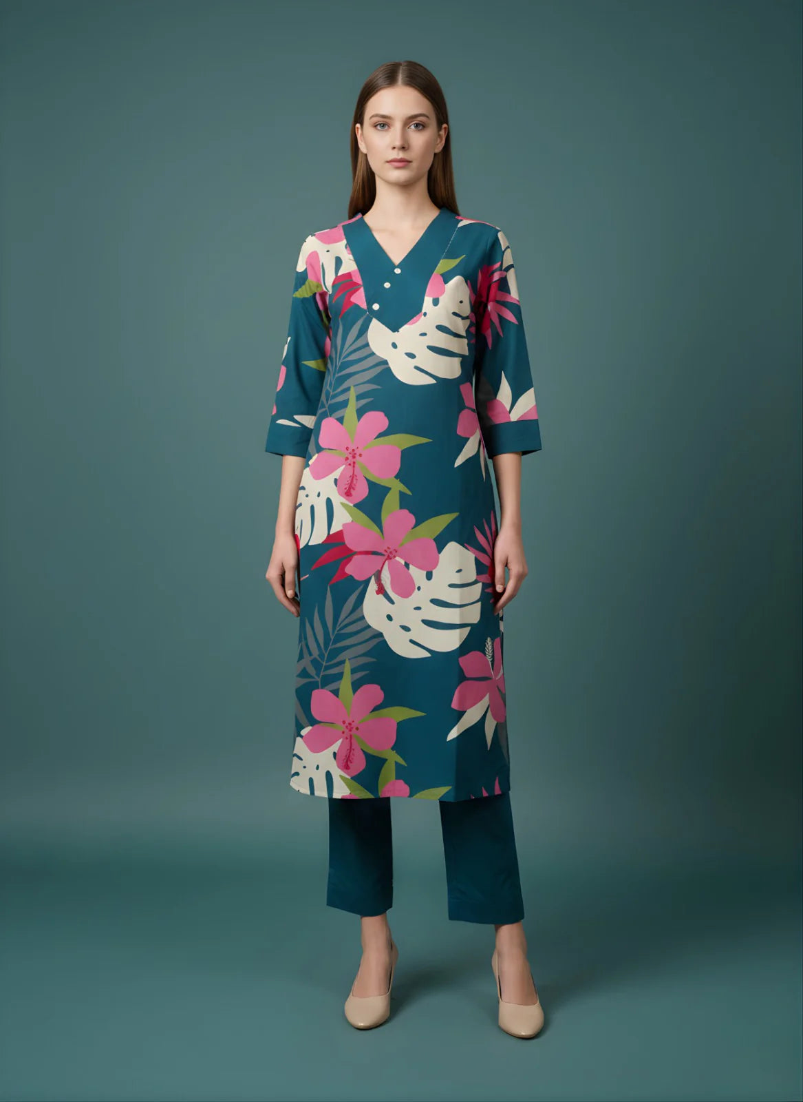 green kurti