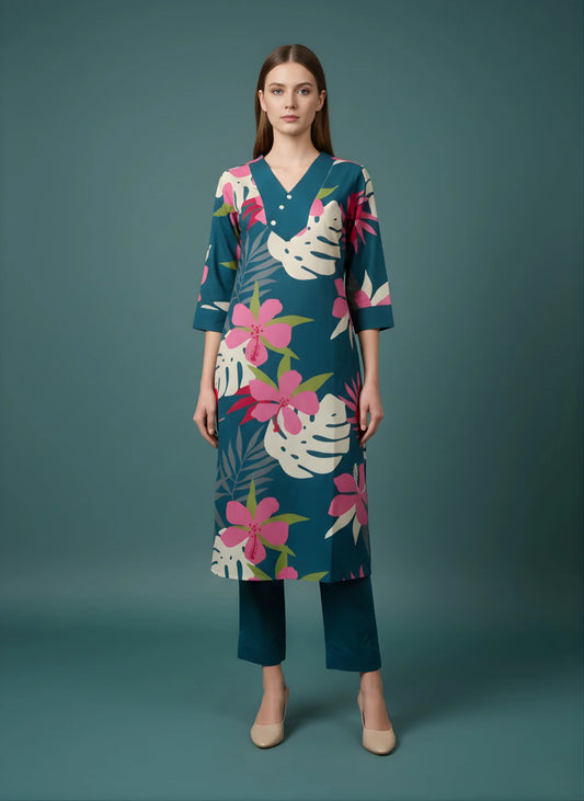 green kurti
